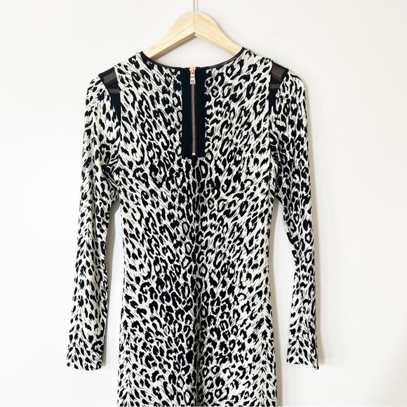 Le Superbe Kate Pencil Dress Body Con Leopard Midi Size Medium - Picture 6 of 11